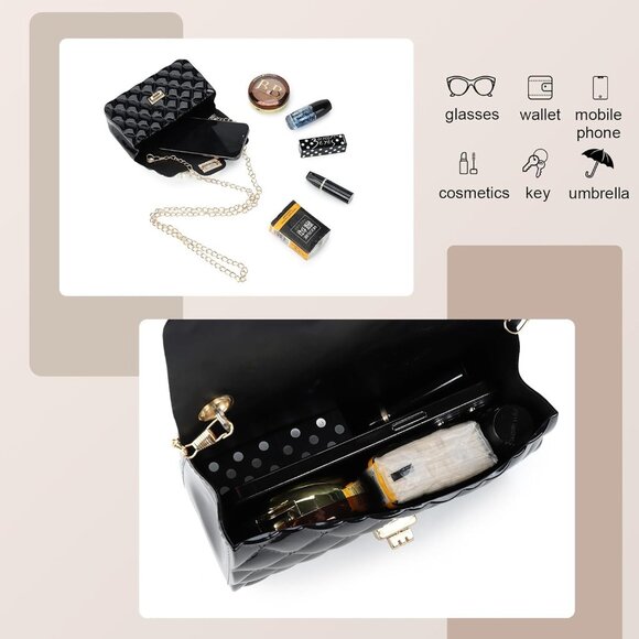 Lightweight Jelly Silicone Crossbody Bag for Teens - Perfect Everyday Accessory - Picture 4 of 6